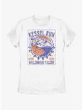 Star Wars Kessel Run Millennium Falcon Womens T-Shirt, WHITE, hi-res