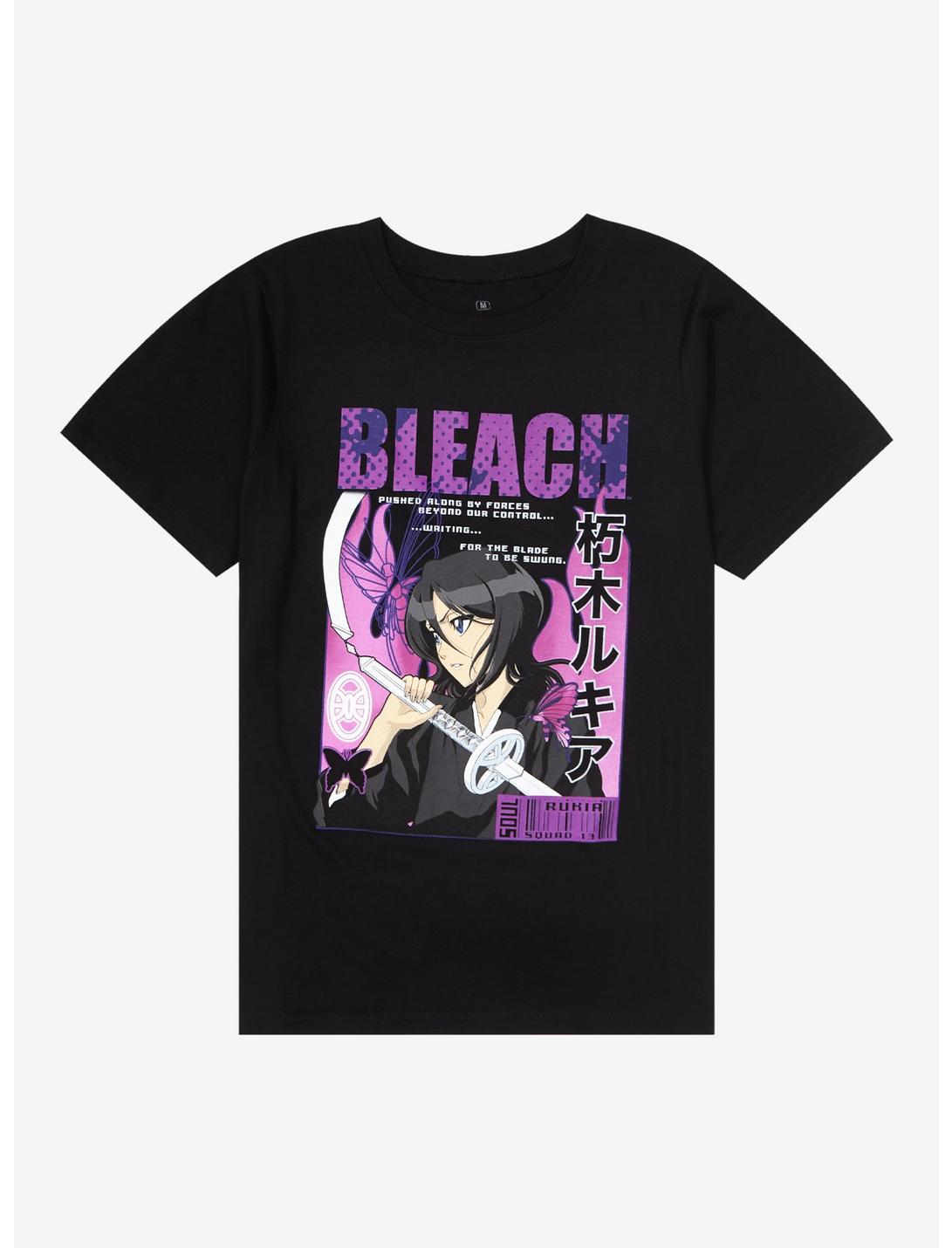 BLEACH Rukia Purple Portrait Boyfriend Fit Girls T-Shirt, MULTI, hi-res