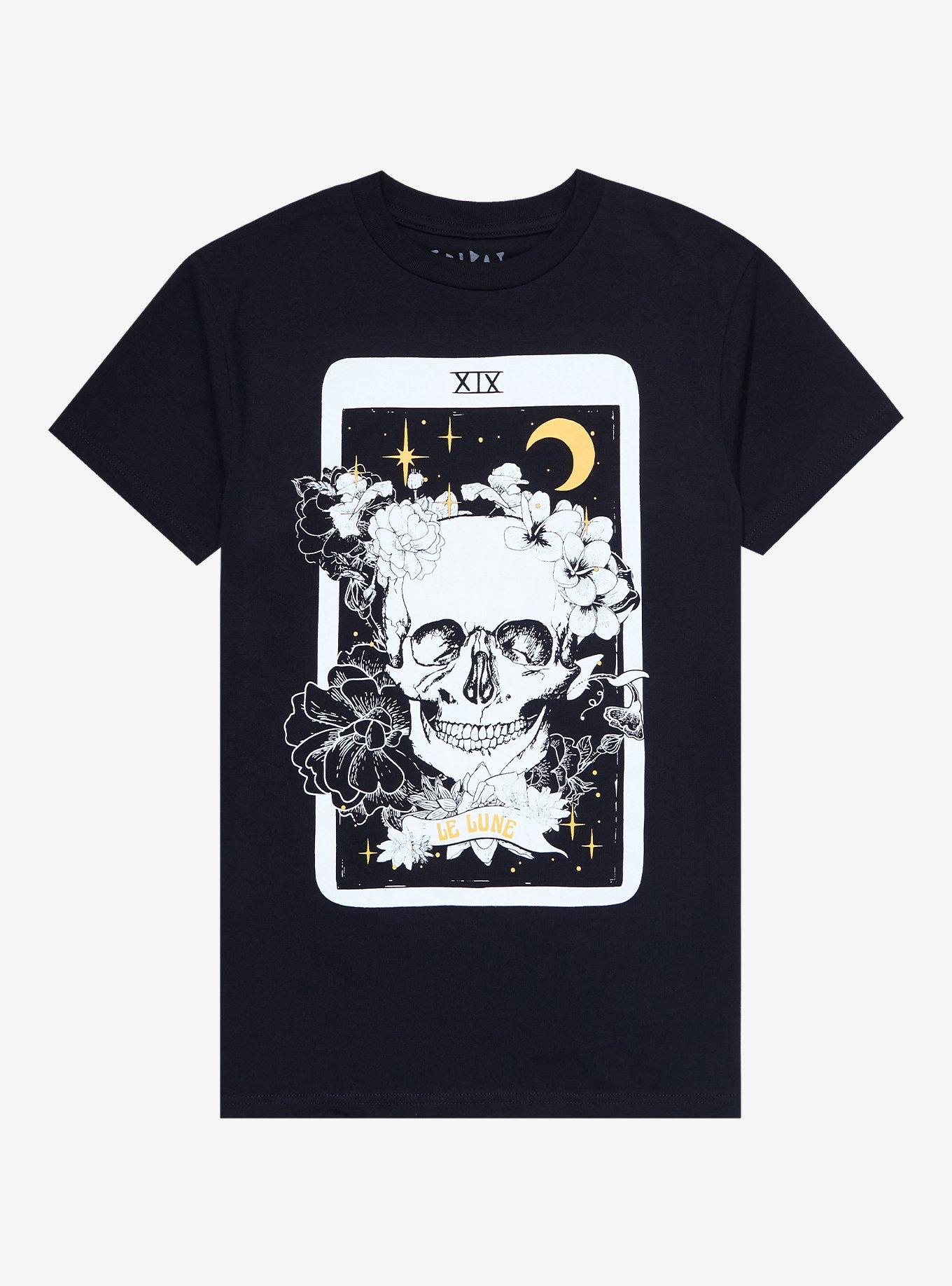 Le Lune Tarot Card Boyfriend Fit Girls T-Shirt, MULTI, hi-res
