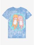 Otter Duo Tie-Dye Boyfriend Fit Girls T-Shirt, MULTI, hi-res