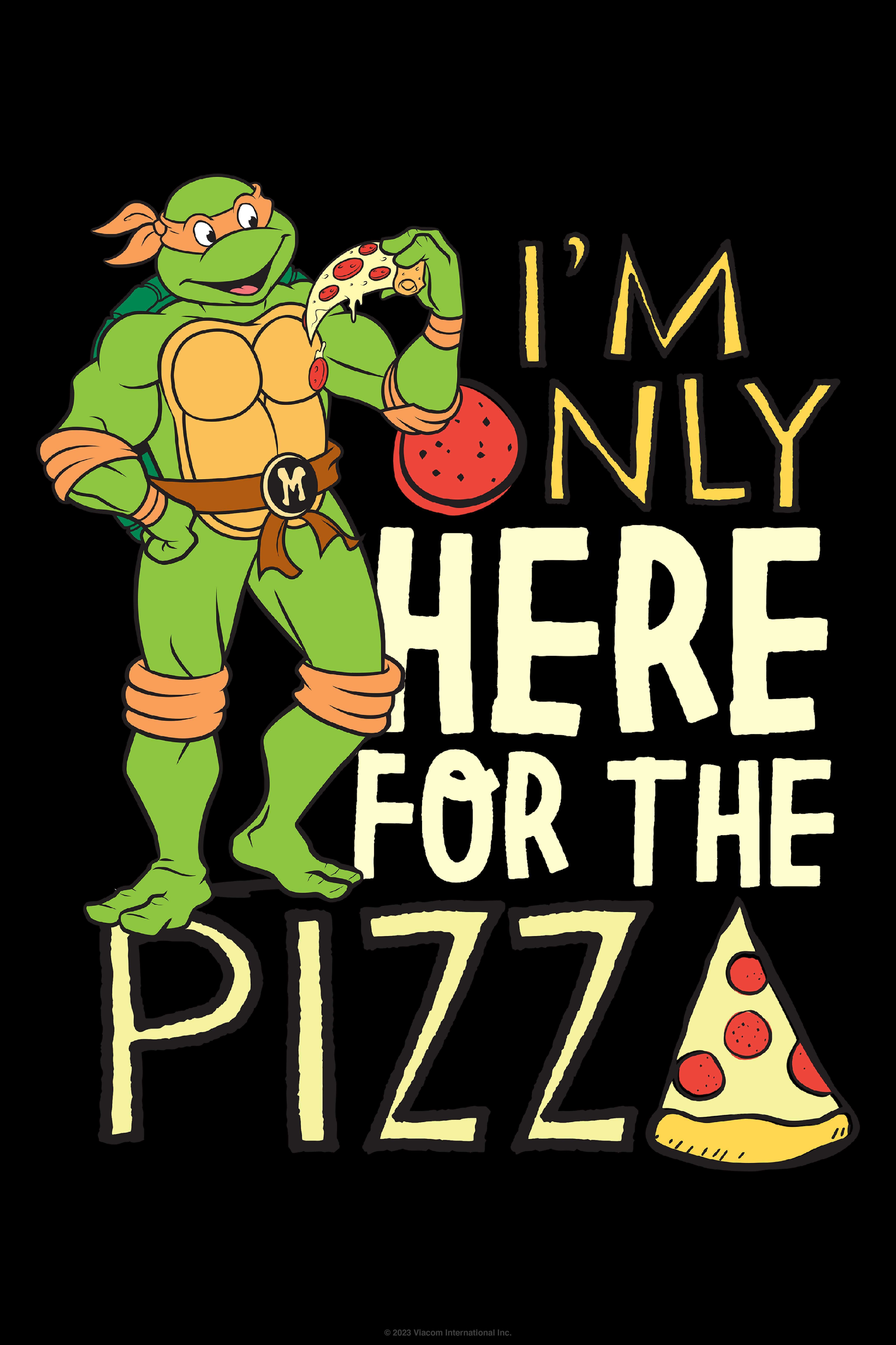 Teenage Mutant Ninja Turtles Michelangelo Here For The Pizza Poster, , hi-res
