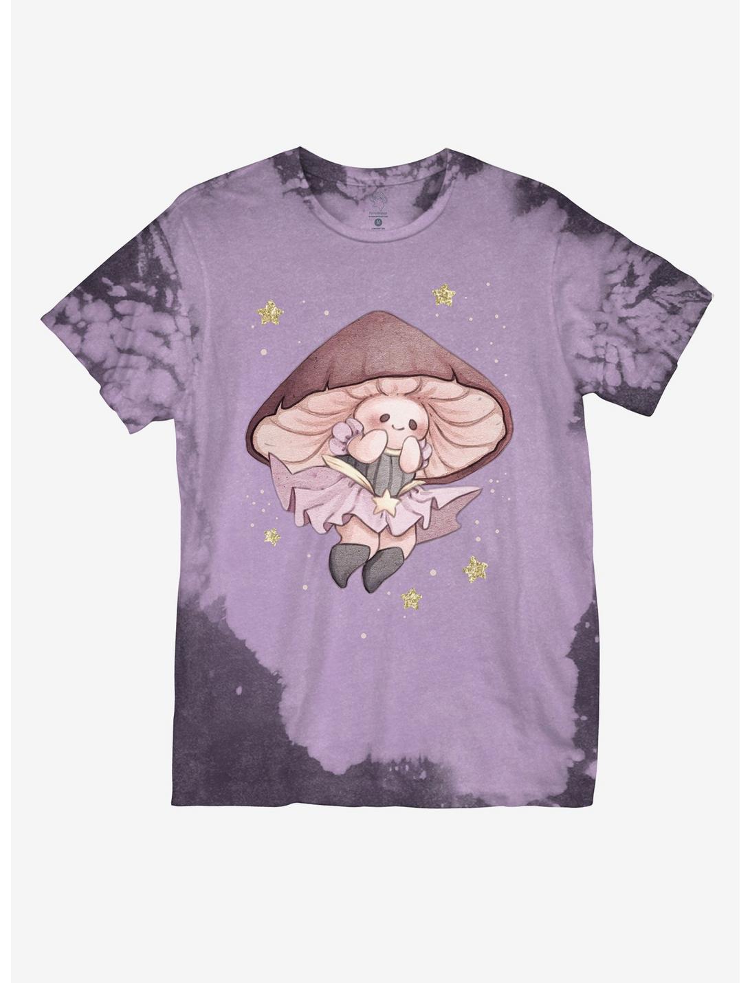 Fairy Mushroom Boyfriend Fit Girls T-Shirt By Fairydrop, MULTI, hi-res