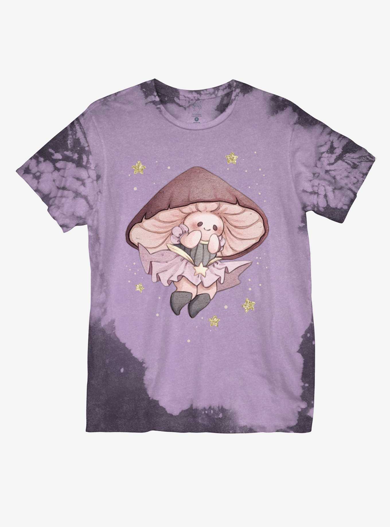 Fairy Mushroom Boyfriend Fit Girls T-Shirt By Fairydrop, , hi-res