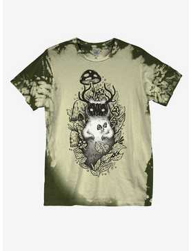 Cat Forest Spirit Boyfriend Fit Girls T-Shirt By Guild Of Calamity, , hi-res