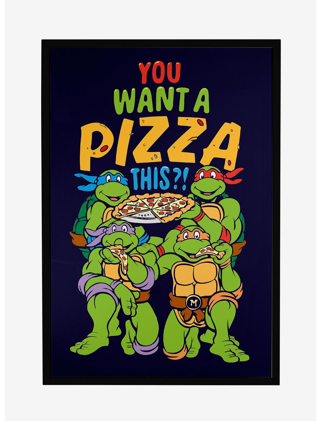 Teenage Mutant Ninja Turtles You Want A Pizza This Framed Poster, , hi-res