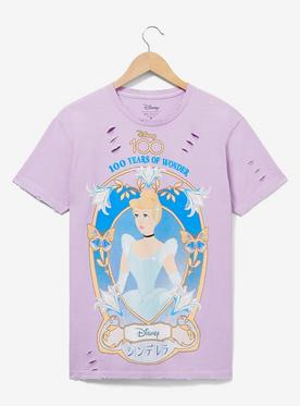 Disney 100 Cinderella Frame Portrait Women's T-Shirt - BoxLunch Exclusive