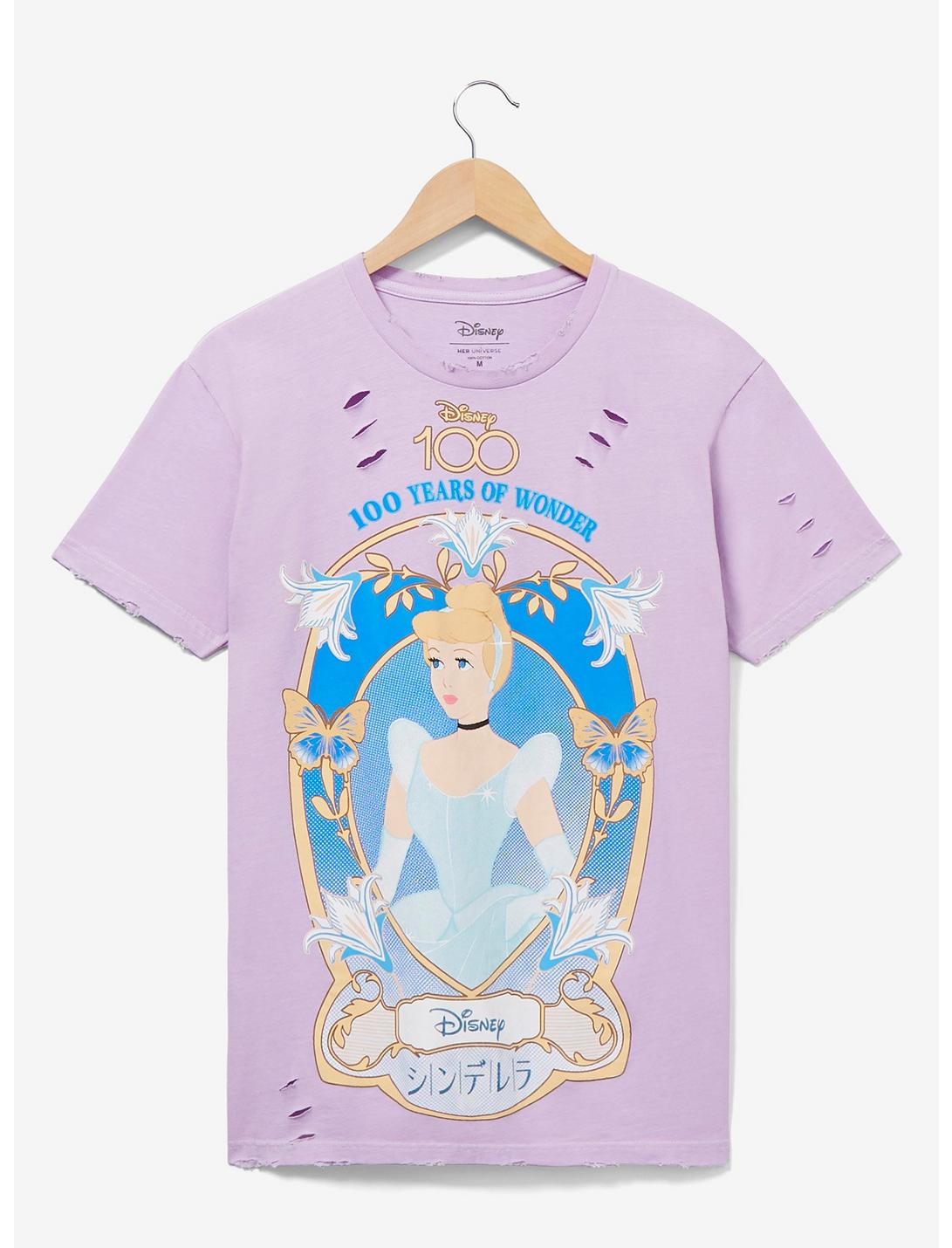 Disney 100 Cinderella Frame Portrait Women's T-Shirt - BoxLunch Exclusive, LIGHT PINK, hi-res