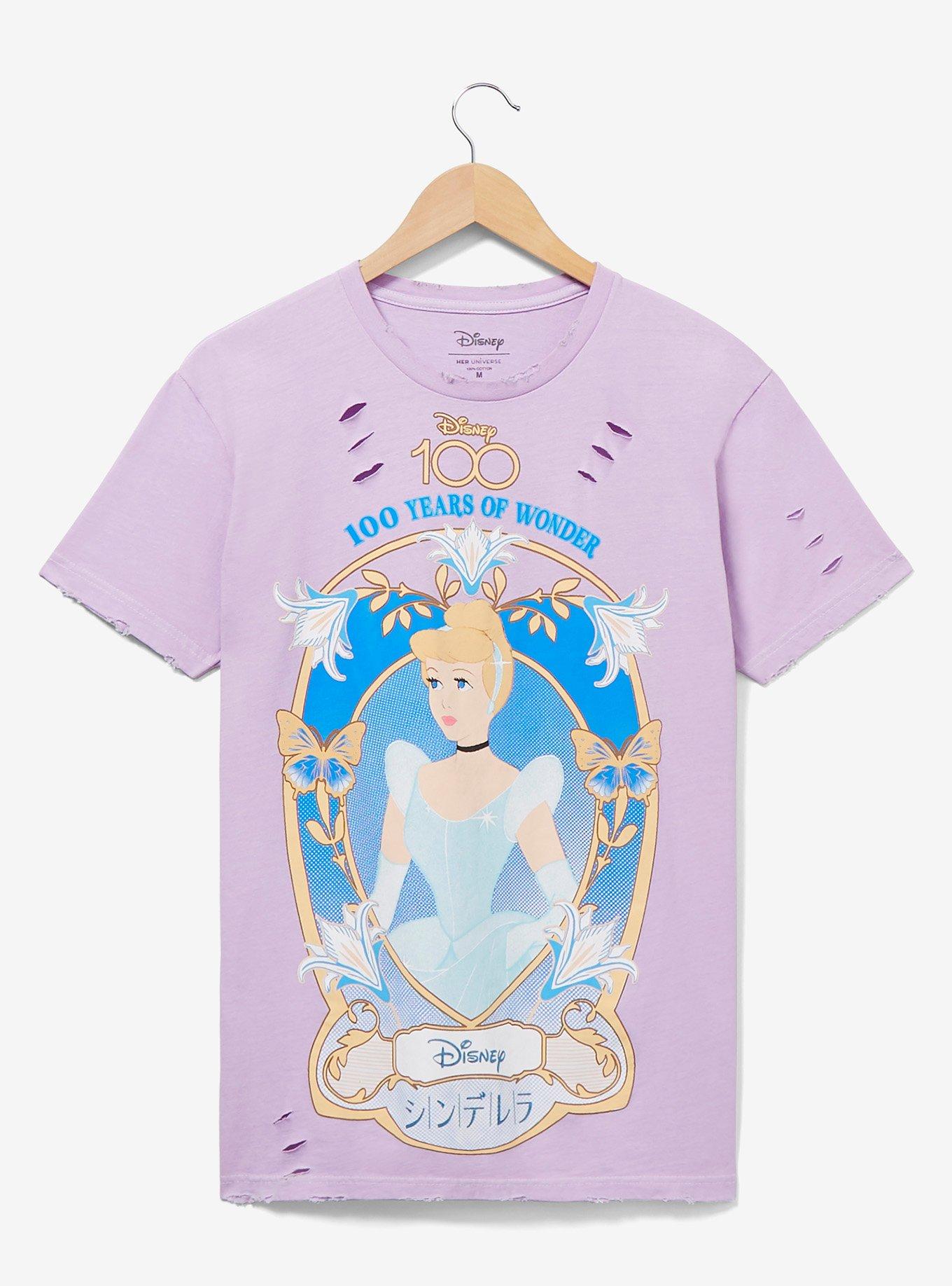 Disney 100 Cinderella Frame Portrait Women's T-Shirt - BoxLunch Exclusive, , hi-res