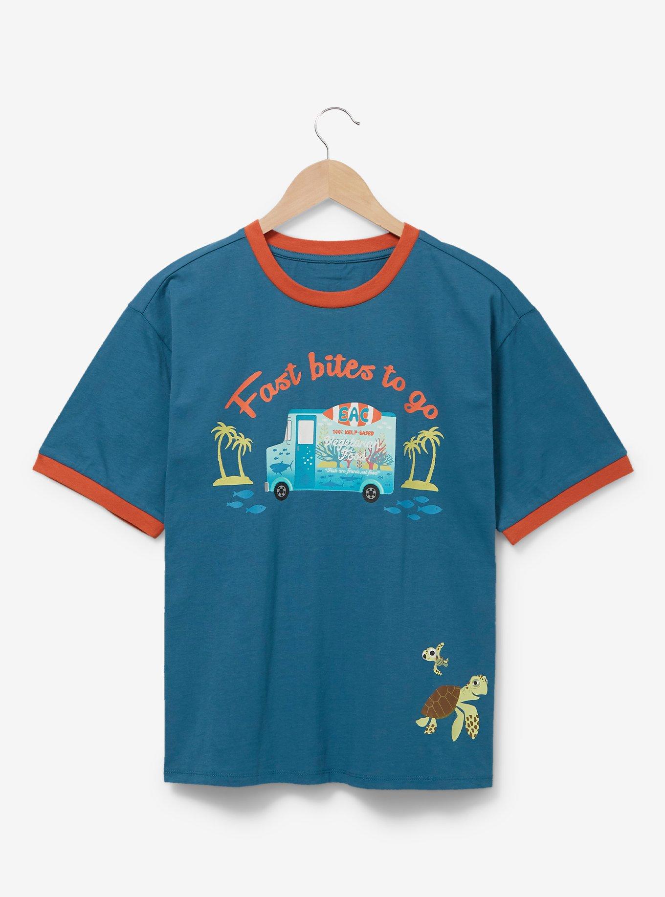Disney Pixar Finding Nemo Food Truck Ringer T-Shirt - BoxLunch Exclusive, BLUE, hi-res