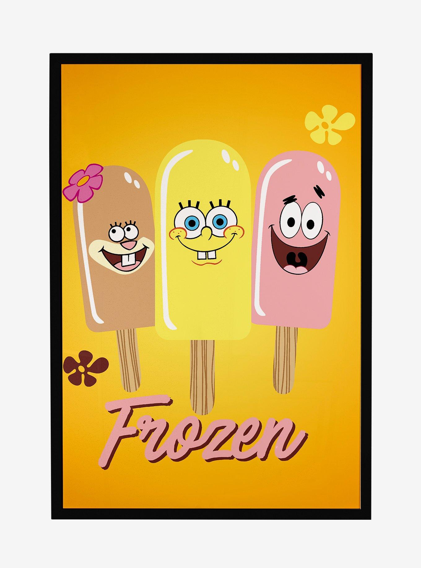 Spongebob Squarepants Frozen Popsicles Framed Poster, , hi-res