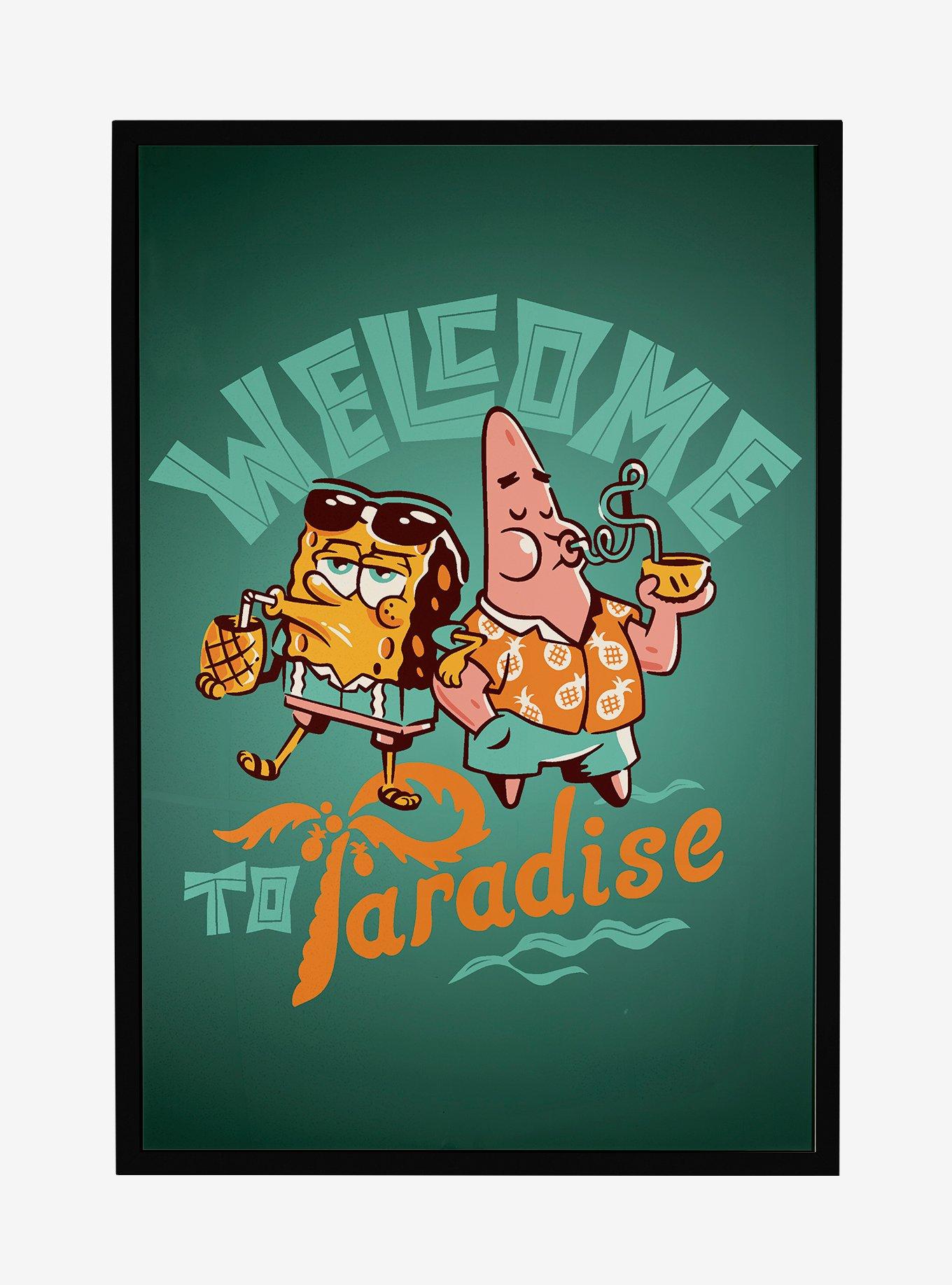 Spongebob Squarepants Welcome To Paradise Framed Poster, , hi-res