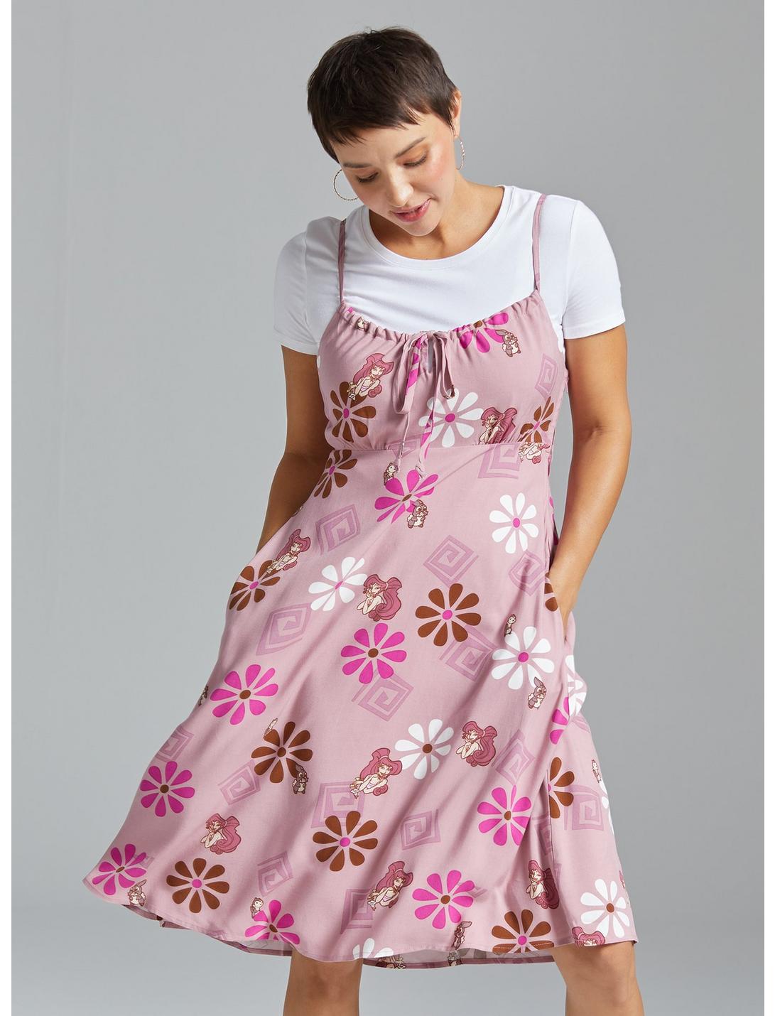 Disney Hercules Floral Meg Allover Print Slip Dress | Her Universe