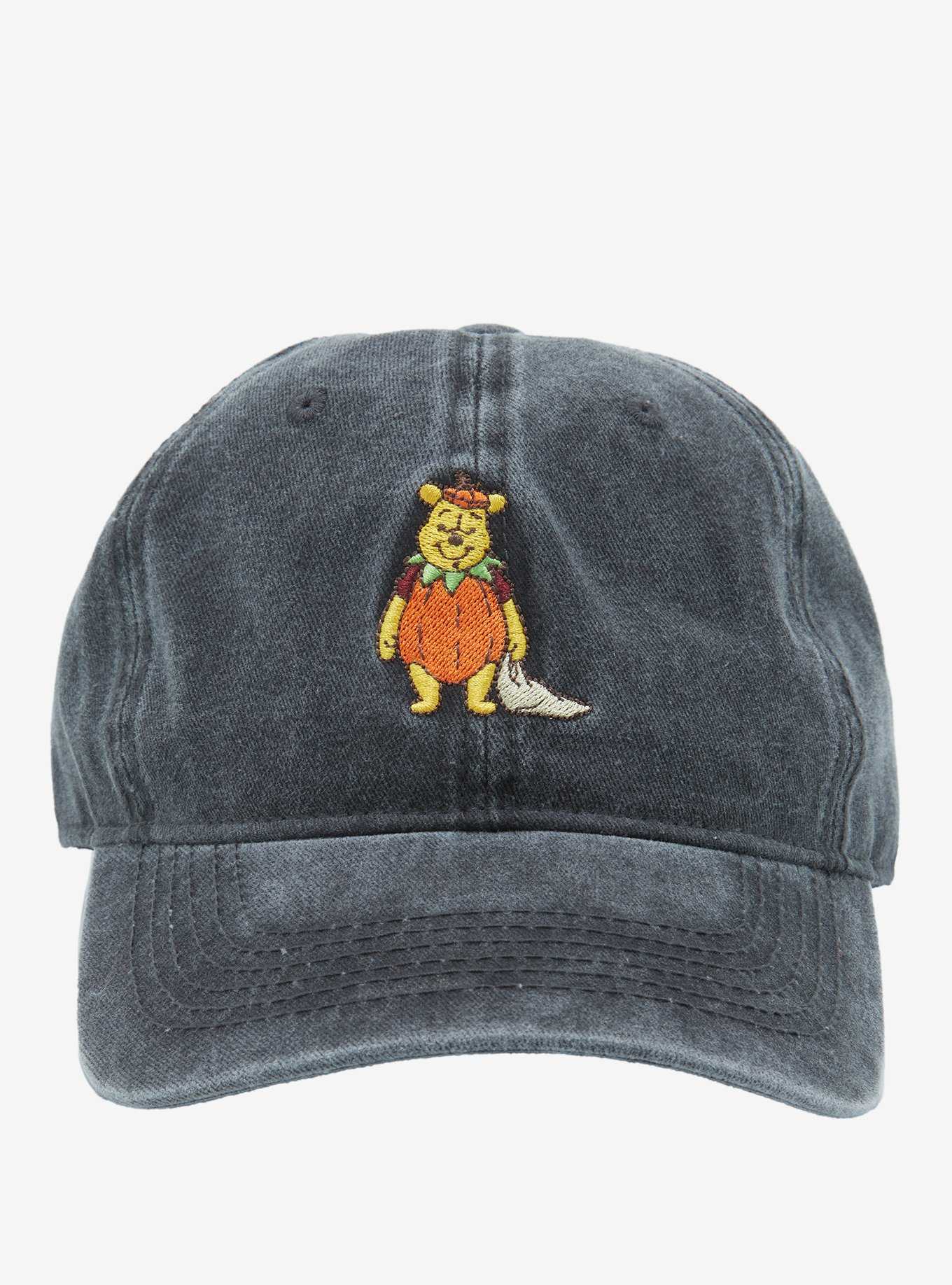 Disney Winnie the Pooh Pumpkin Pooh Bear Denim Wash Embroidered Cap - BoxLunch Exclusive , , hi-res