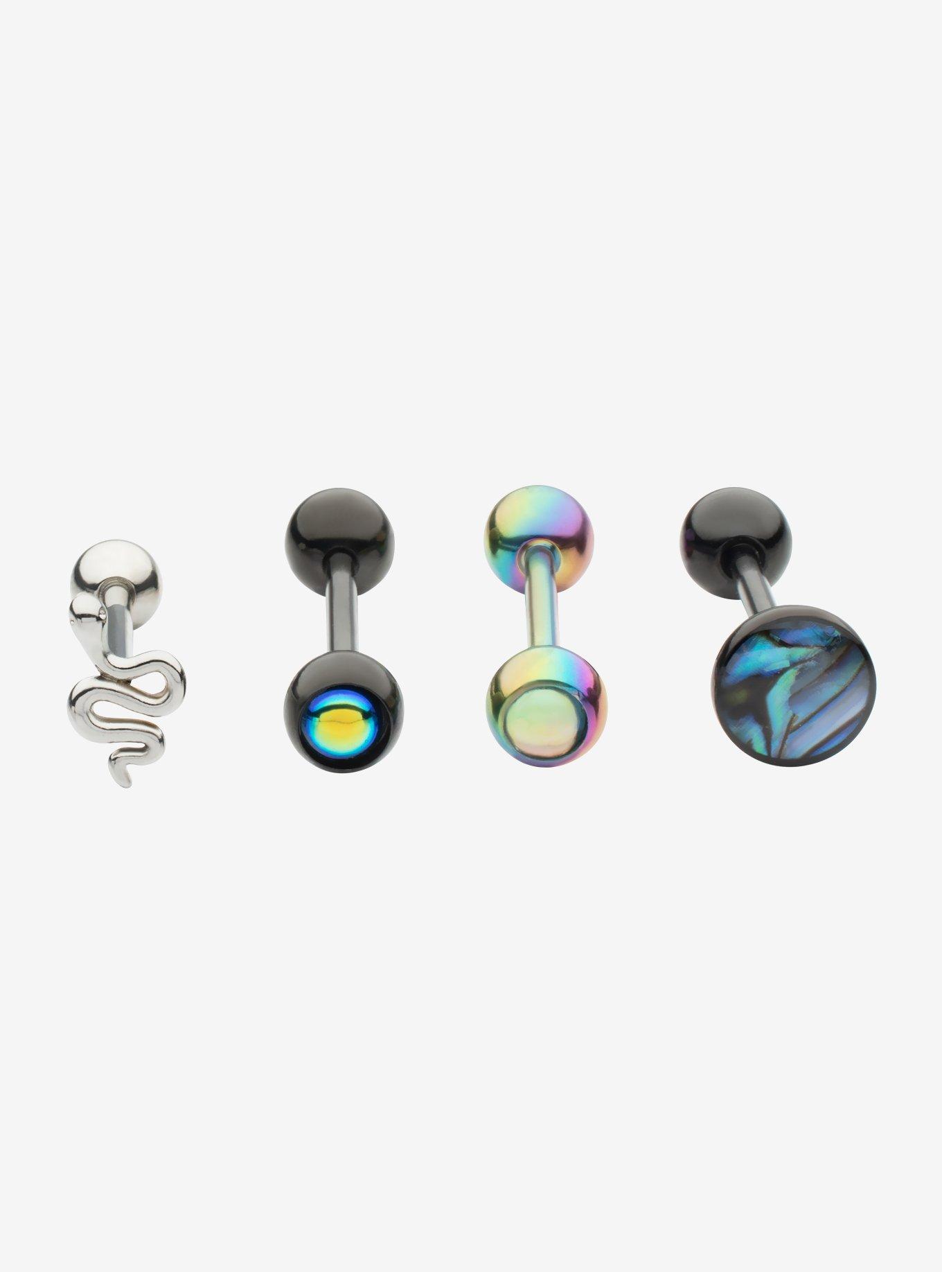 vibrating tongue ring hot topic HERCHR 4Types Vibrating Tongue Ring Stud Barbell Stainless Steel Body  Piercing Jewelry, Tongue Piercing Ring, Piercing Ring main image 0