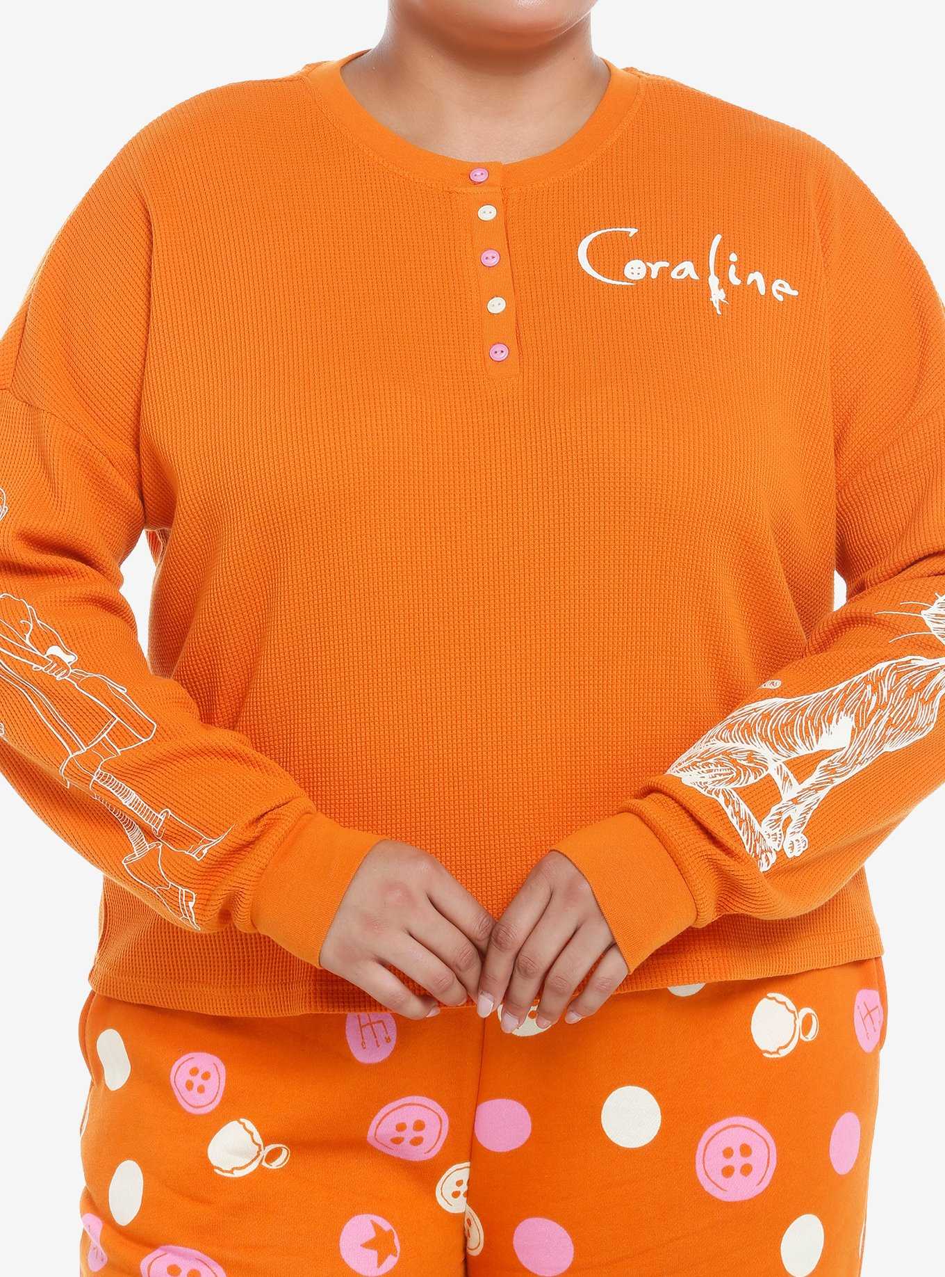 Coraline Henley Long-Sleeve Top Plus Size, , hi-res