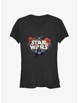 Star Wars Floral Darth Vader Girls T-Shirt, , hi-res