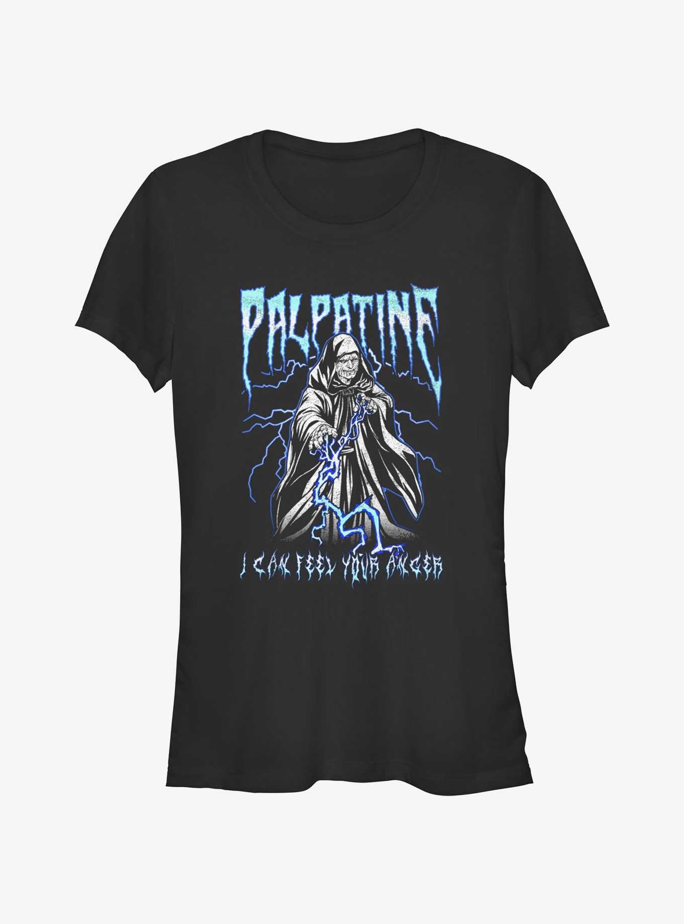 Star Wars Heavy Metal Palpatine Girls T-Shirt, BLACK, hi-res