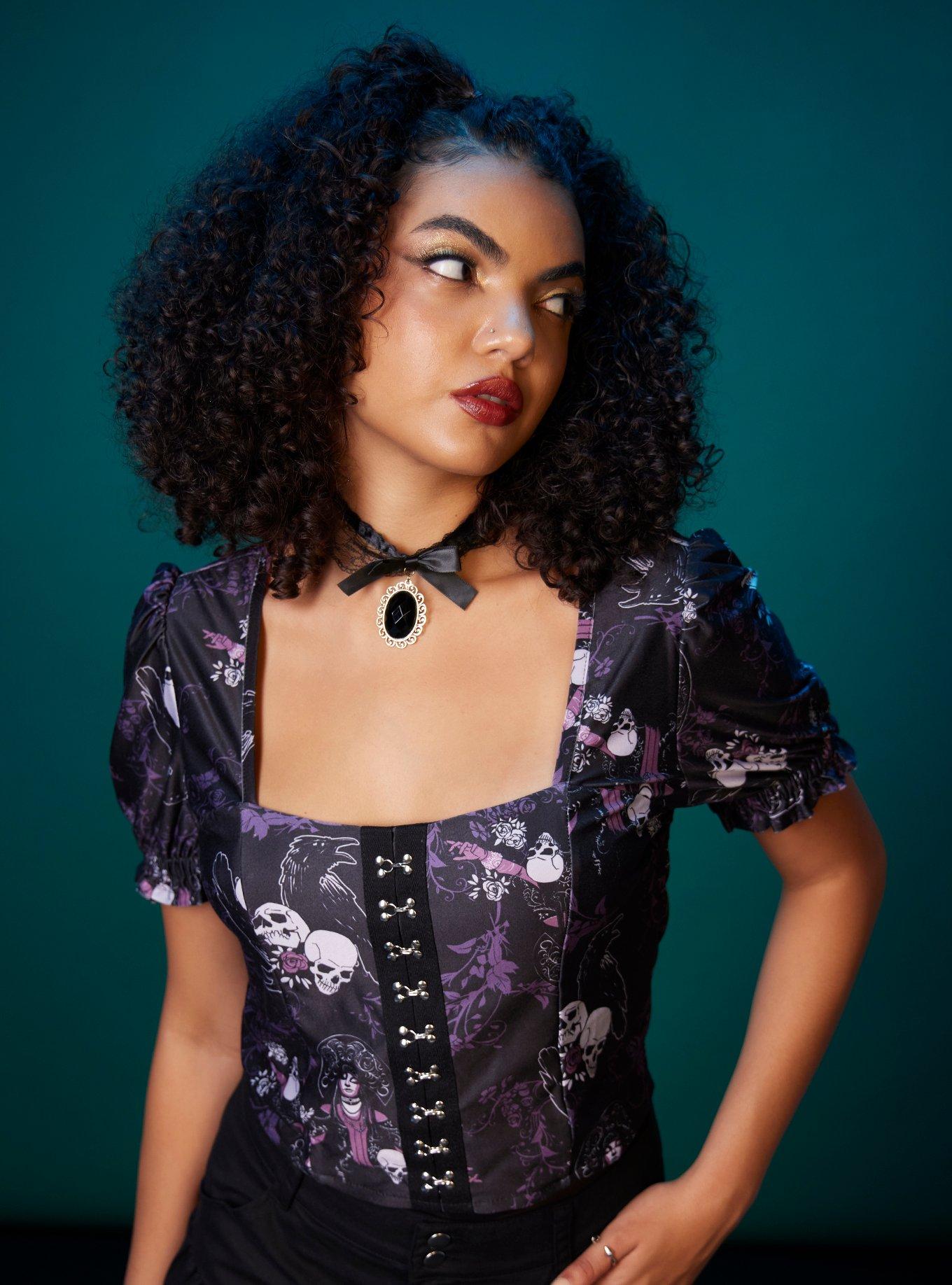 Her Universe Disney The Haunted Mansion Madame Leota Girls Top