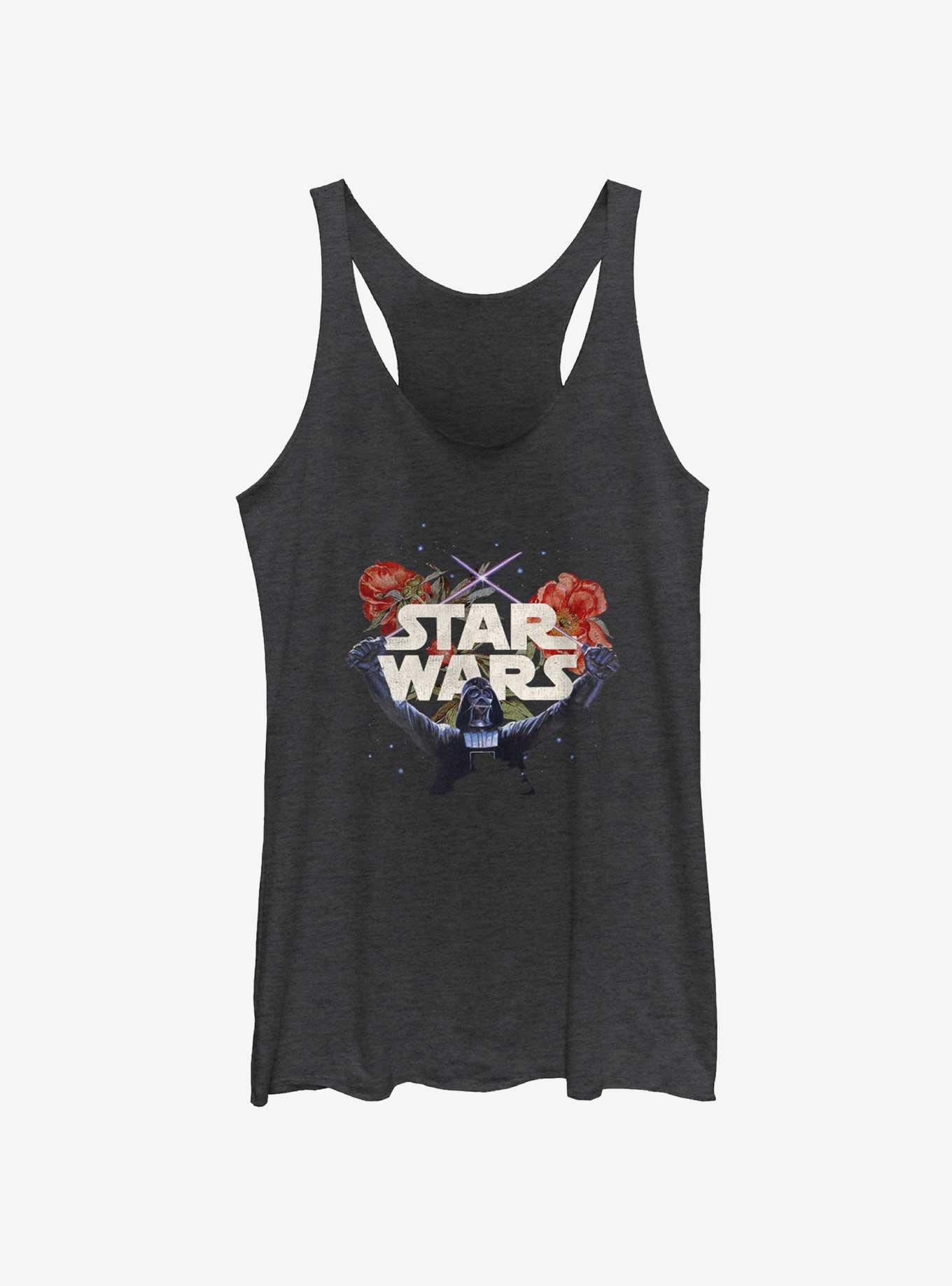 Star Wars Floral Darth Vader Girls Tank, , hi-res