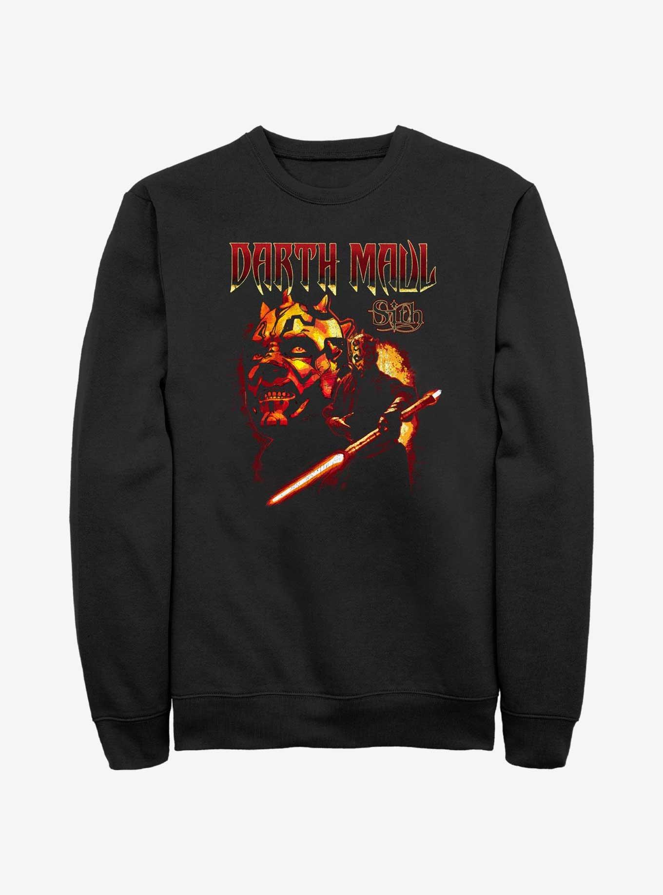 Star Wars Heavy Metal Darth Maul Sweatshirt, BLACK, hi-res