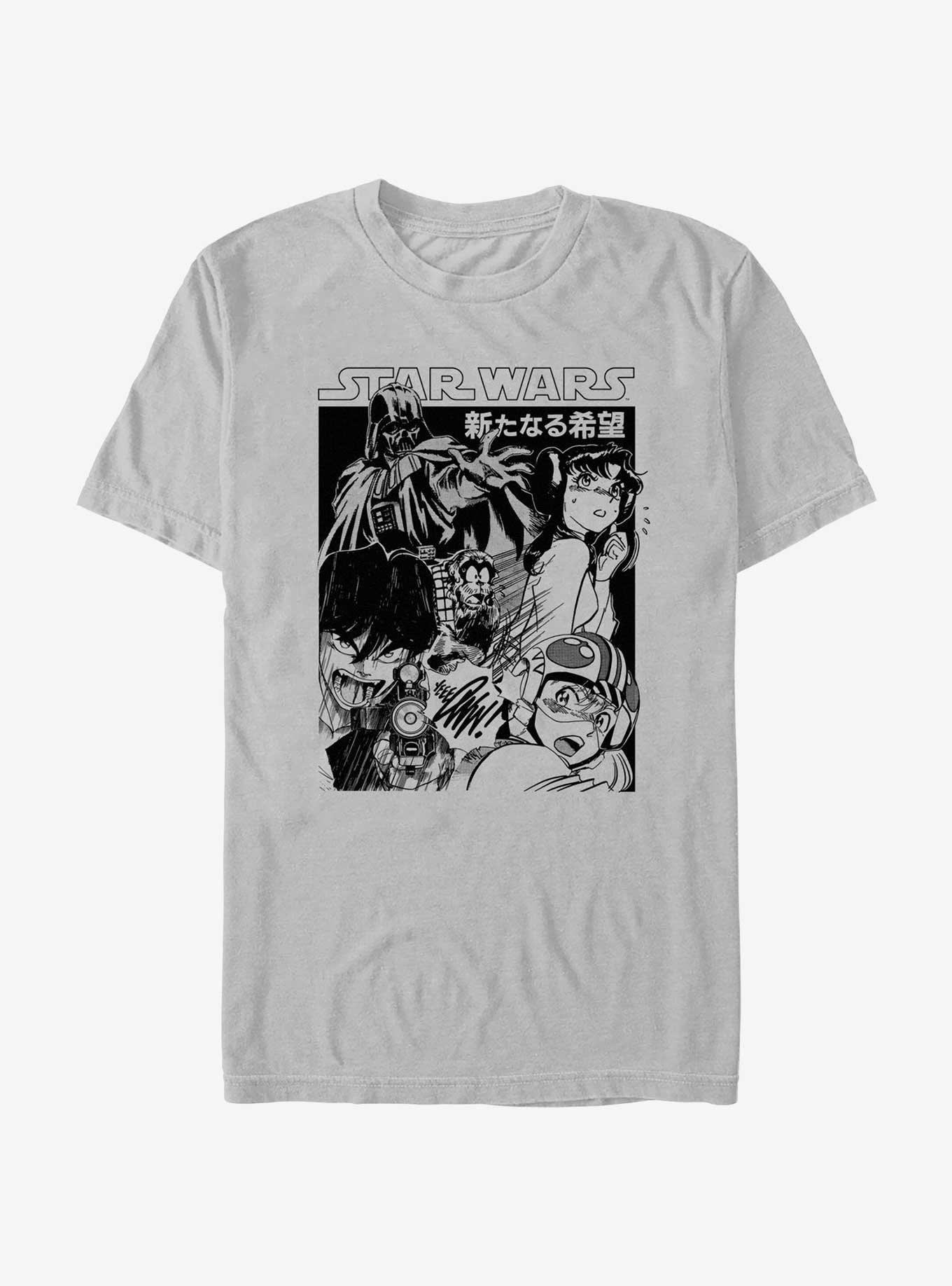 Star Wars Manga Cover T-Shirt, SILVER, hi-res