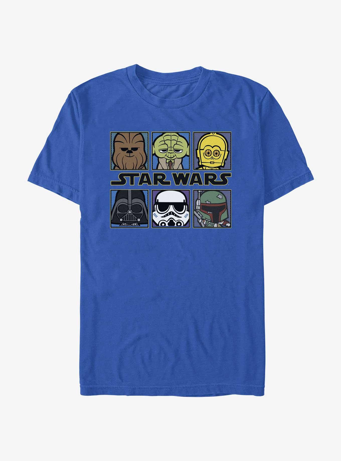 Star Wars Chibi Portraits T-Shirt, ROYAL, hi-res