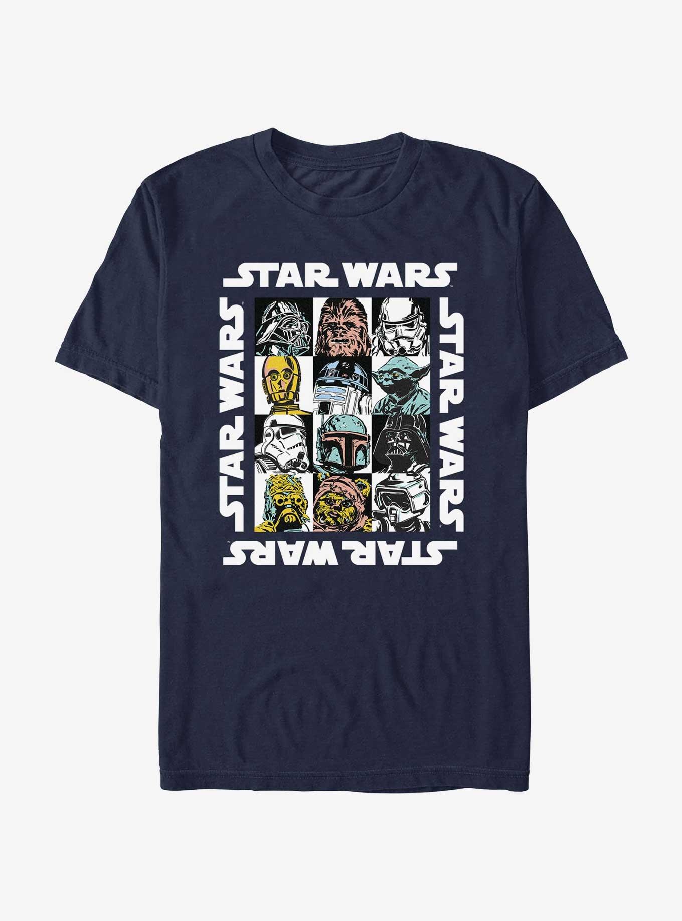 Star Wars Galaxy Grid T-Shirt, , hi-res