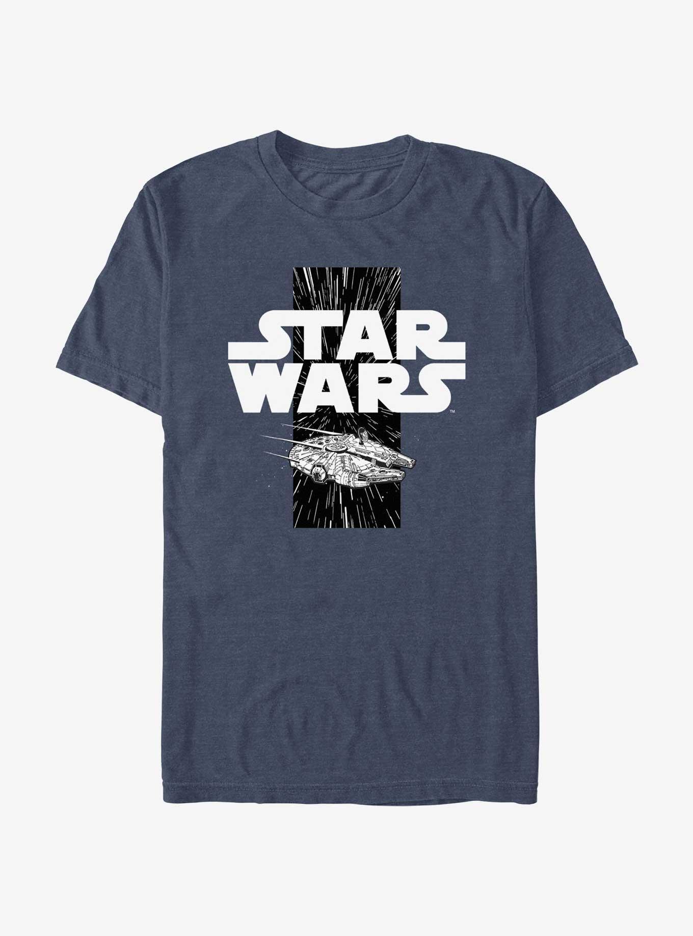 style3 Millennium Falcon T-Shirt da Donna Cianografia