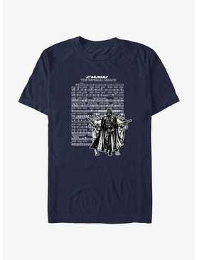 Star Wars Imperial March Music Sheet T-Shirt, , hi-res