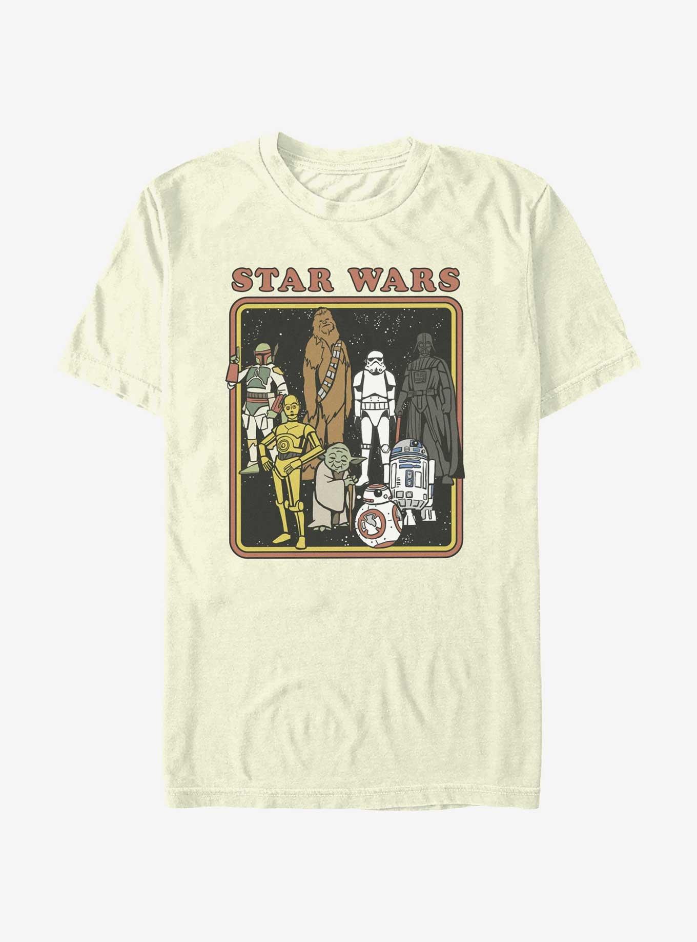 Star Wars Retro Characters T-Shirt, NATURAL, hi-res