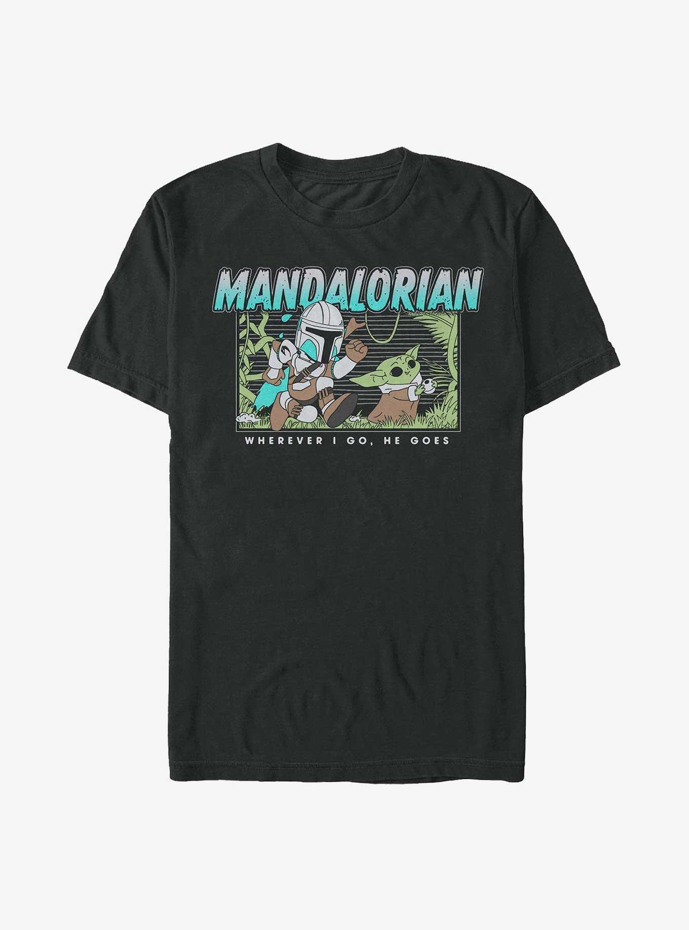 Star Wars The Mandalorian Chibi Chase The Child T-Shirt, BLACK, hi-res