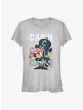 Capn Crunch Captain Stack Girls T-Shirt, ATH HTR, hi-res