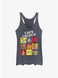 Capn Crunch Happy Crew Girls Raw Edge Tank, NAVY HTR, hi-res