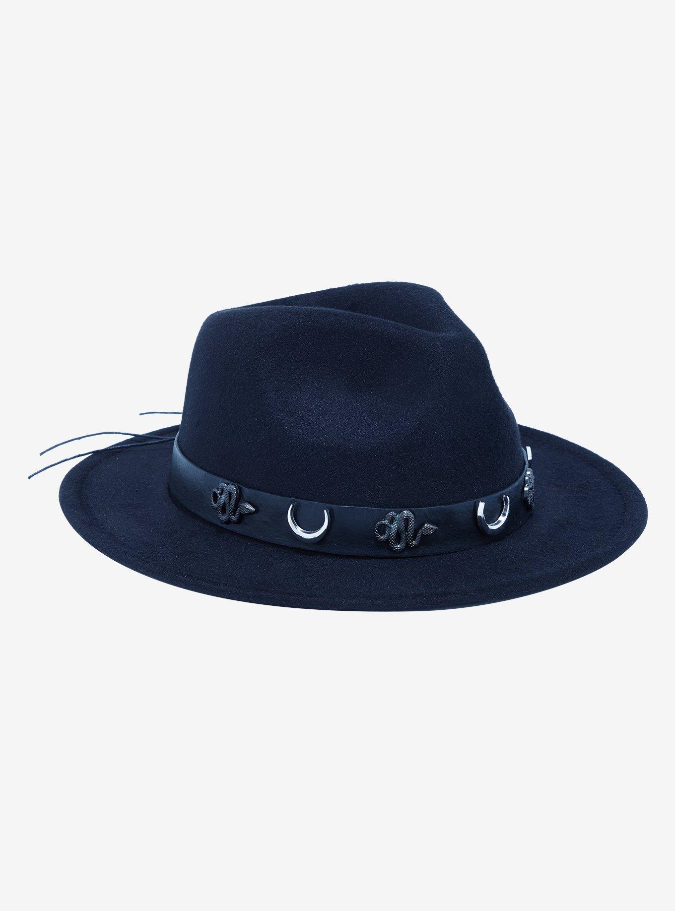 Snake Band Wide Brim Fedora, , hi-res