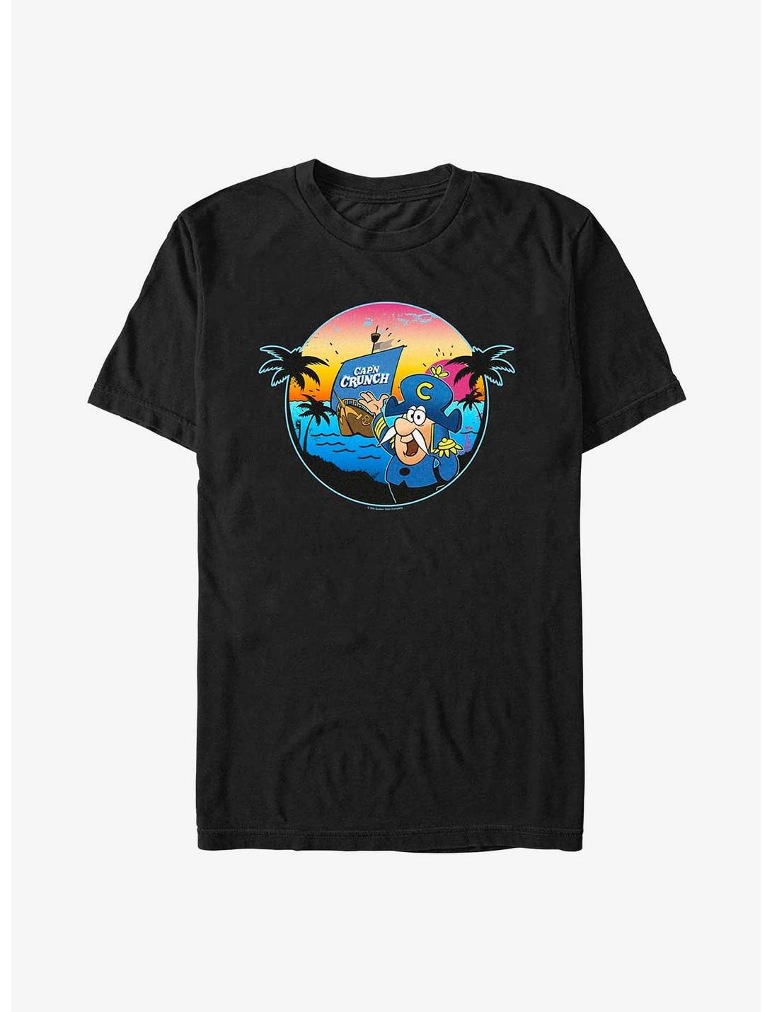 Capn Crunch Retro Sunset T-Shirt, BLACK, hi-res