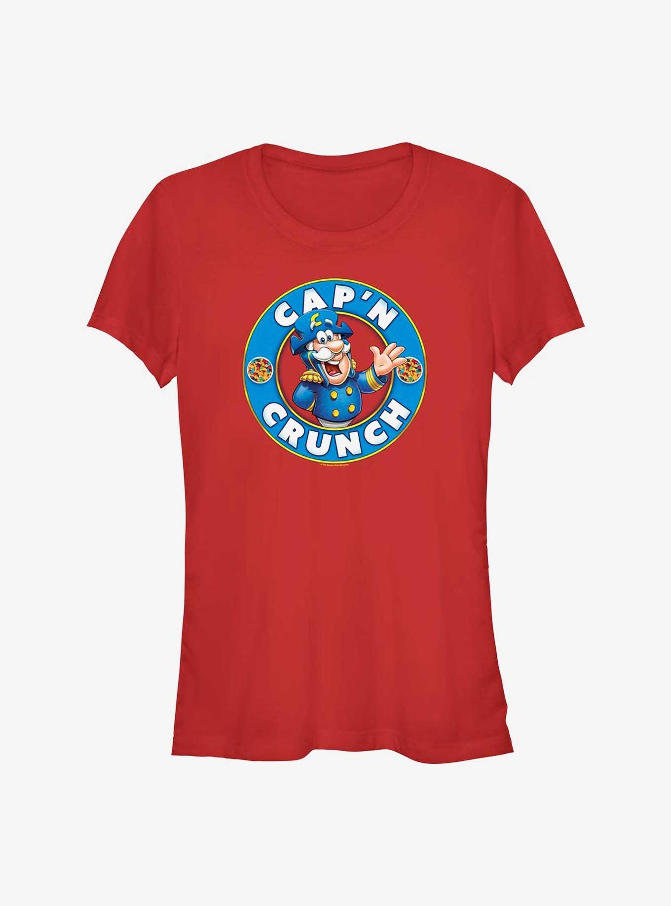 Capn Crunch Stamp Girls T-Shirt, RED, hi-res