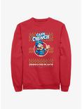 Capn Crunch Ugly Christmas Sweater Pattern Sweatshirt, RED, hi-res