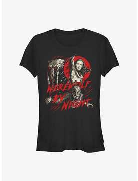 Marvel Studios' Special Presentation: Werewolf By Night Blood Moon Man-Thing, Elsa Bloodstone, and Jack Russell Girls T-Shirt, , hi-res