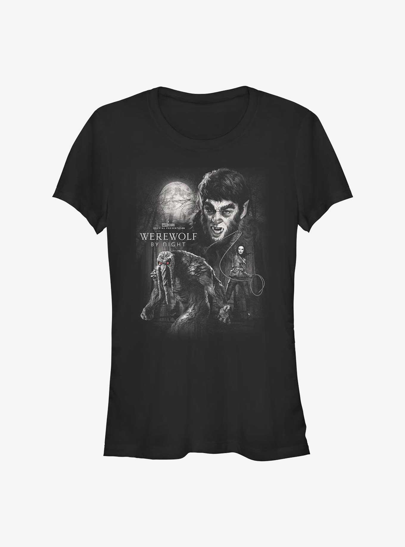 Marvel Studios' Special Presentation: Werewolf By Night Moonlit Crawl Poster Girls T-Shirt, , hi-res