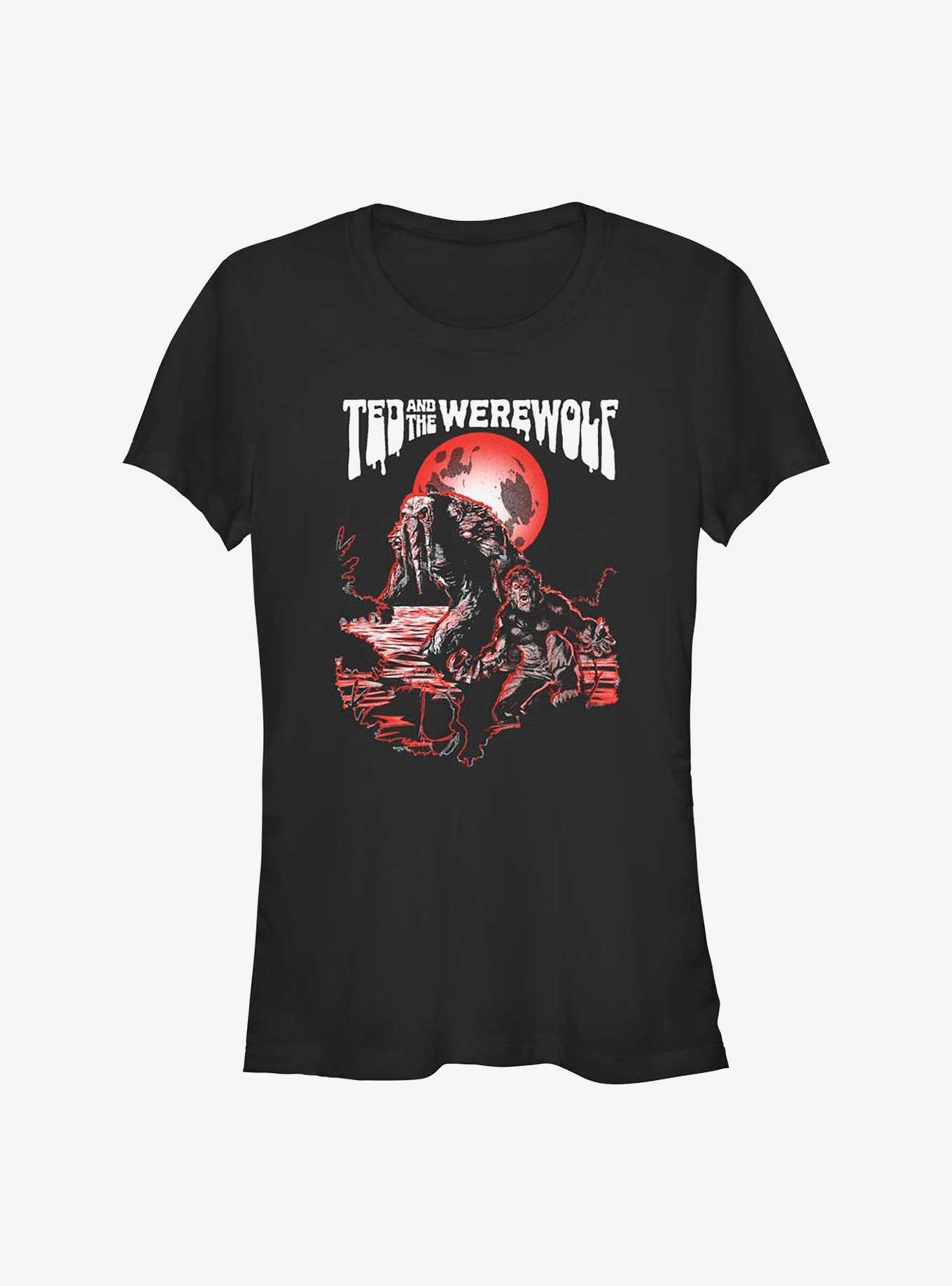 Marvel Studios' Special Presentation: Werewolf By Night Man-Thing and His Dog Girls T-Shirt, BLACK, hi-res