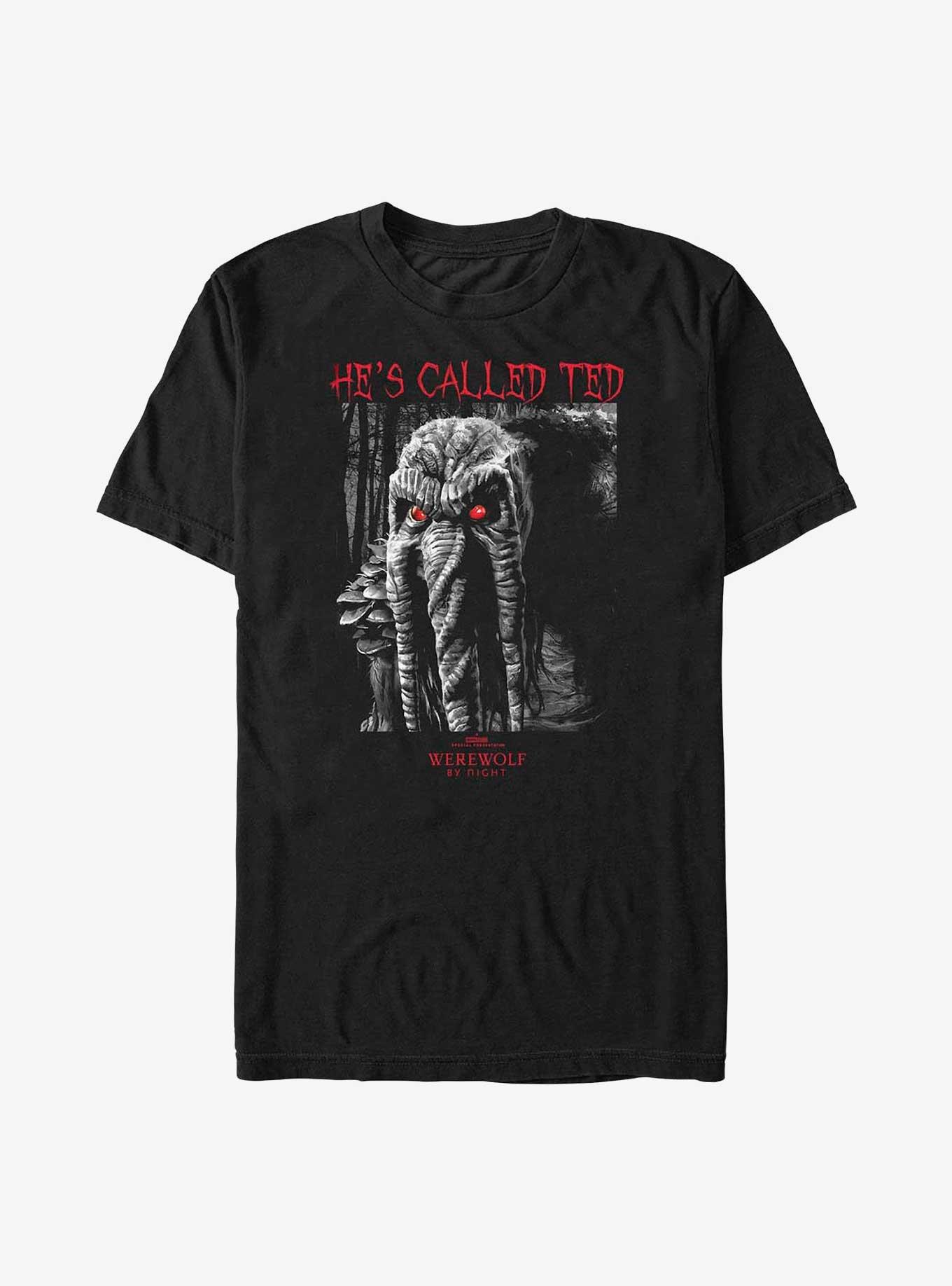 Marvel Studios' Special Presentation: Werewolf By Night Swamp Creature Ted T-Shirt, BLACK, hi-res