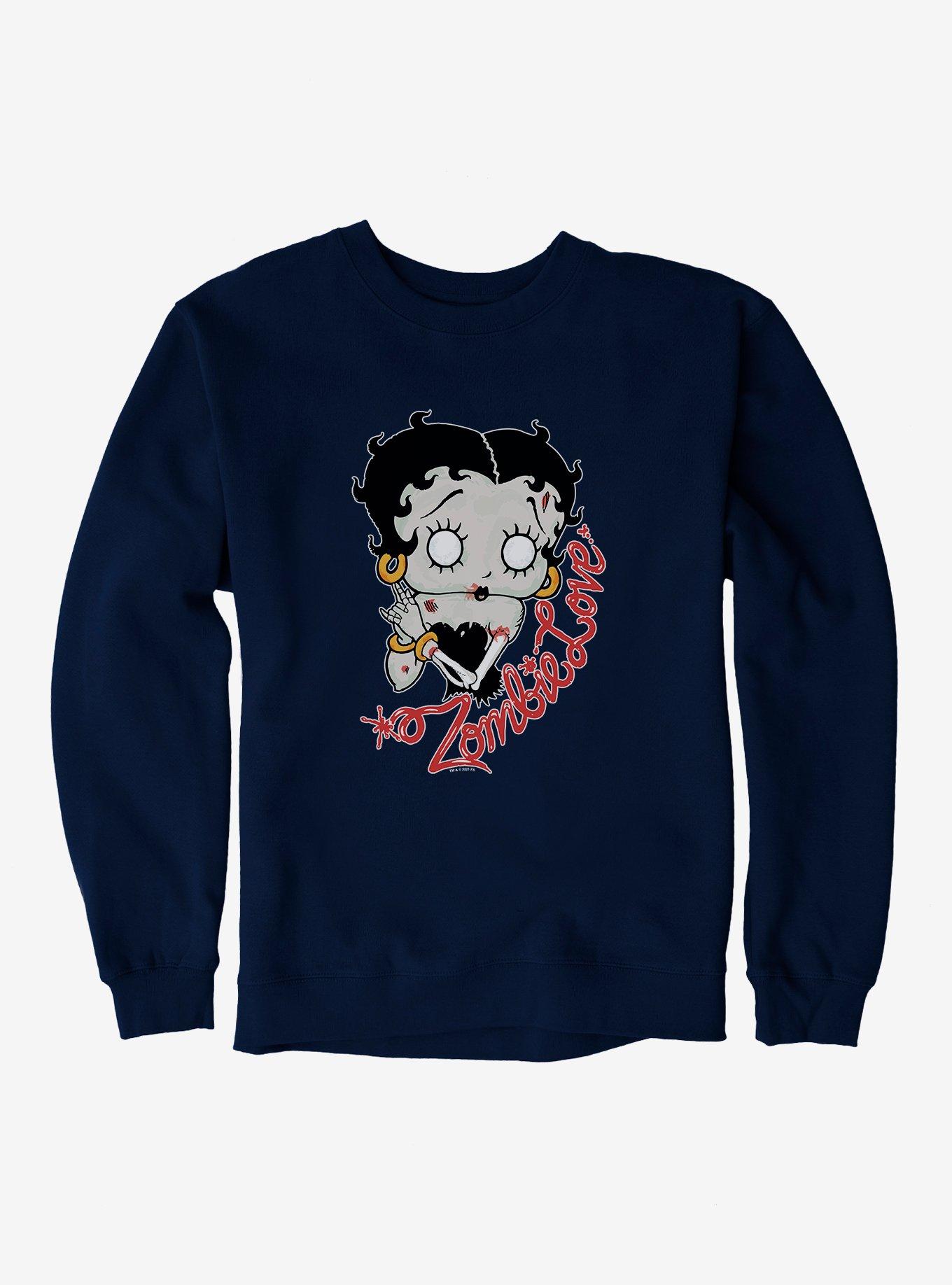 Betty boop crewneck online walmart