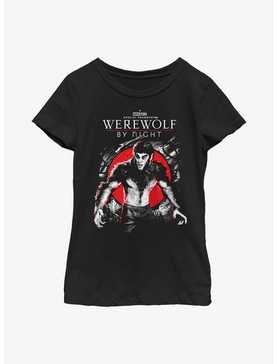 Marvel Studios' Special Presentation: Werewolf By Night Wolfman Jack Russell Youth Girls T-Shirt, , hi-res