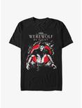 Marvel Studios' Special Presentation: Werewolf By Night Wolfman Jack Russell T-Shirt, BLACK, hi-res