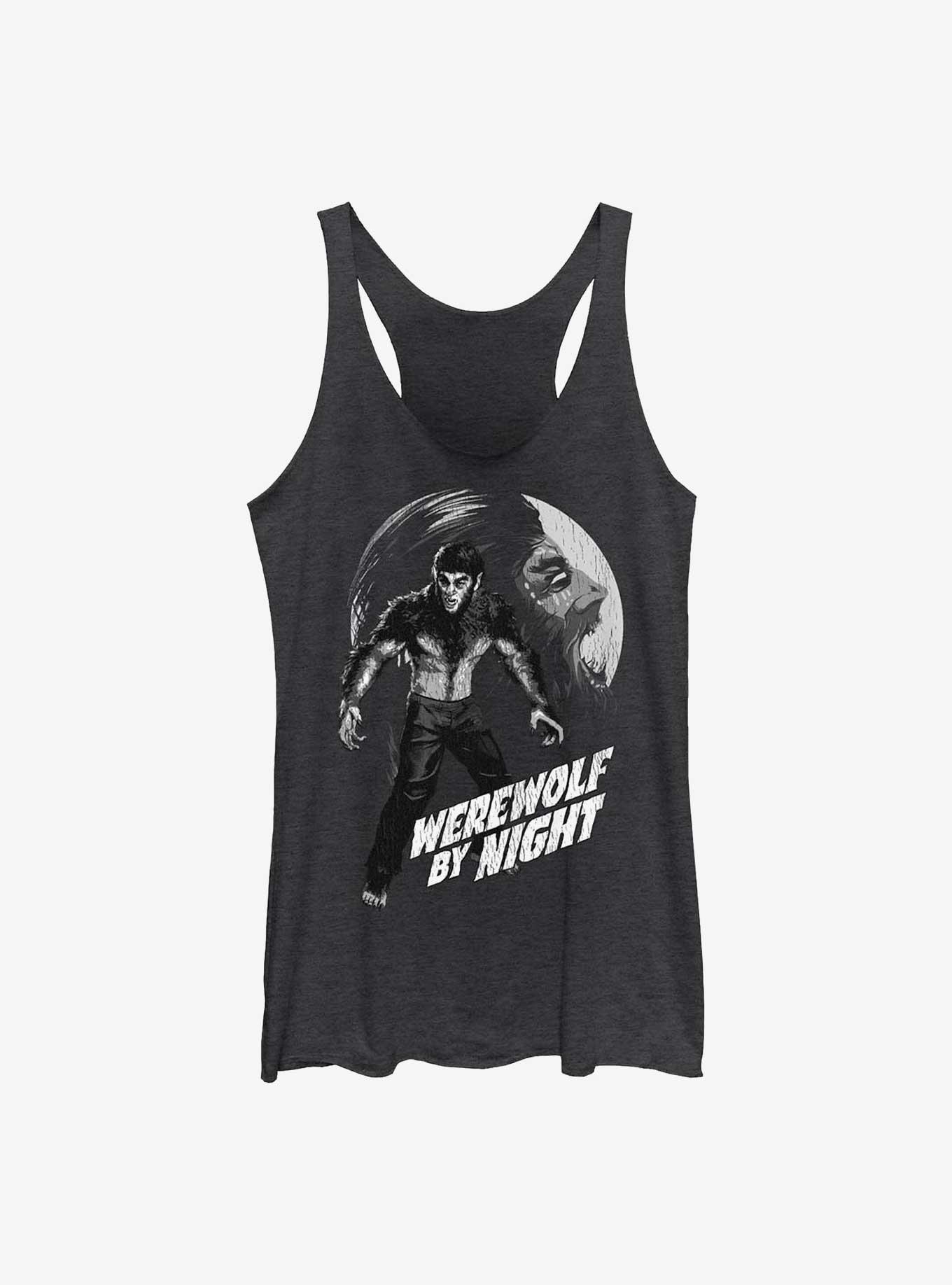 Marvel Studios' Special Presentation: Werewolf By Night Werewolf Howler Womens Tank Top, BLK HTR, hi-res