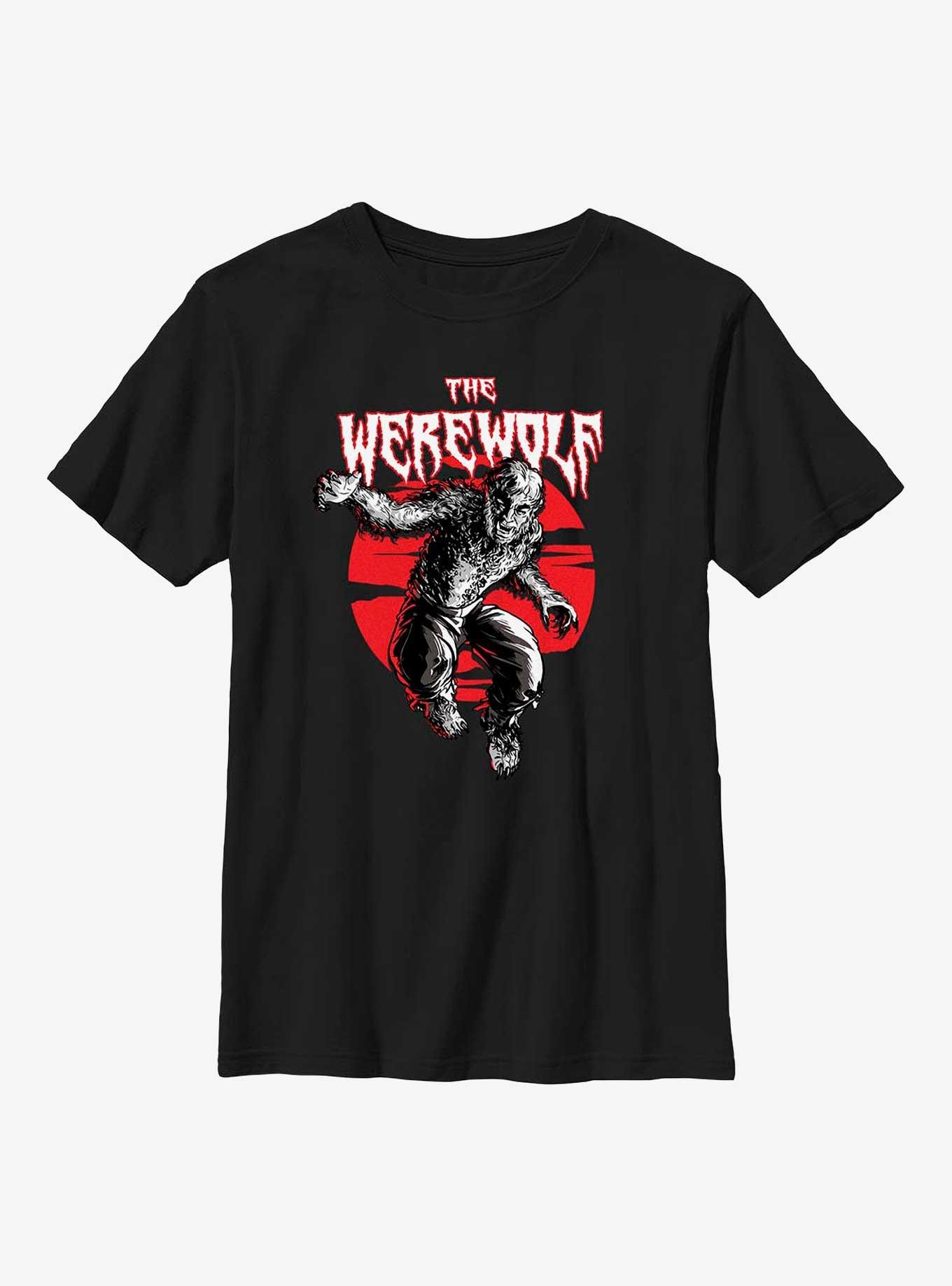 Marvel Studios' Special Presentation: Werewolf By Night Jack Russell The Werewolf Youth T-Shirt, BLACK, hi-res