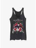 Marvel Studios' Special Presentation: Werewolf By Night Wolfman Jack Russell Womens Tank Top, BLK HTR, hi-res