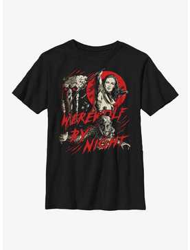 Marvel Studios' Special Presentation: Werewolf By Night Blood Moon Man-Thing, Elsa Bloodstone, and Jack Russell Youth T-Shirt, , hi-res
