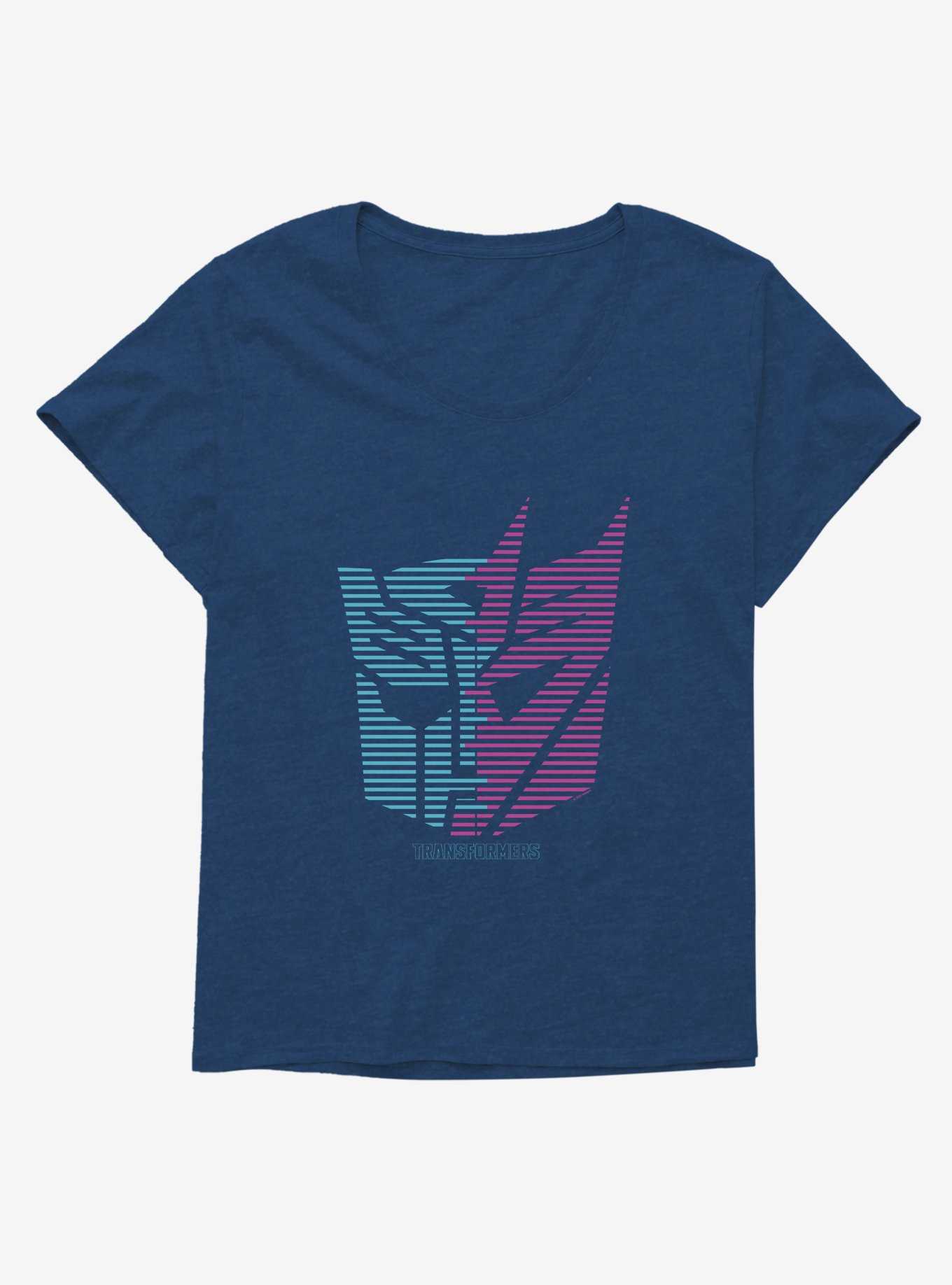 Transformers Autobot Decepticon Split Icon Girls T-Shirt Plus Size, , hi-res