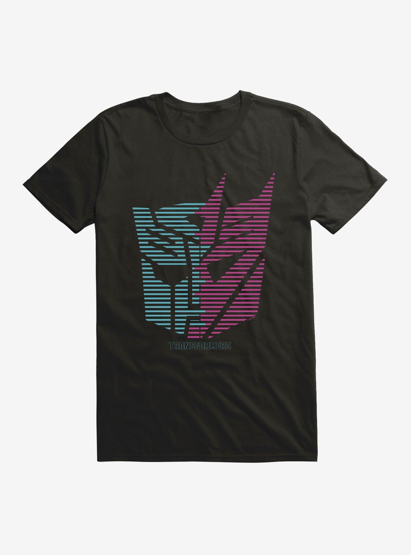 THRDLESS Transformers Autobot Decepticon Split Icon T-Shirt